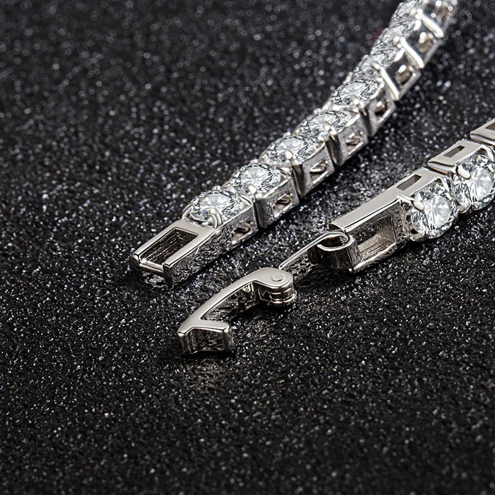 Isla by Lunara – S925 Sterling Silver Zirconia Tennis Bracelet