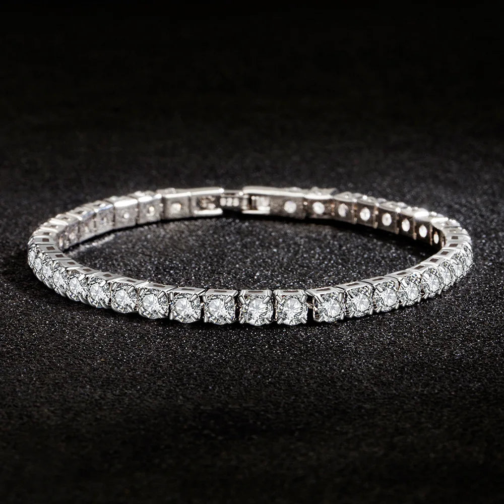Isla by Lunara – S925 Sterling Silver Zirconia Tennis Bracelet