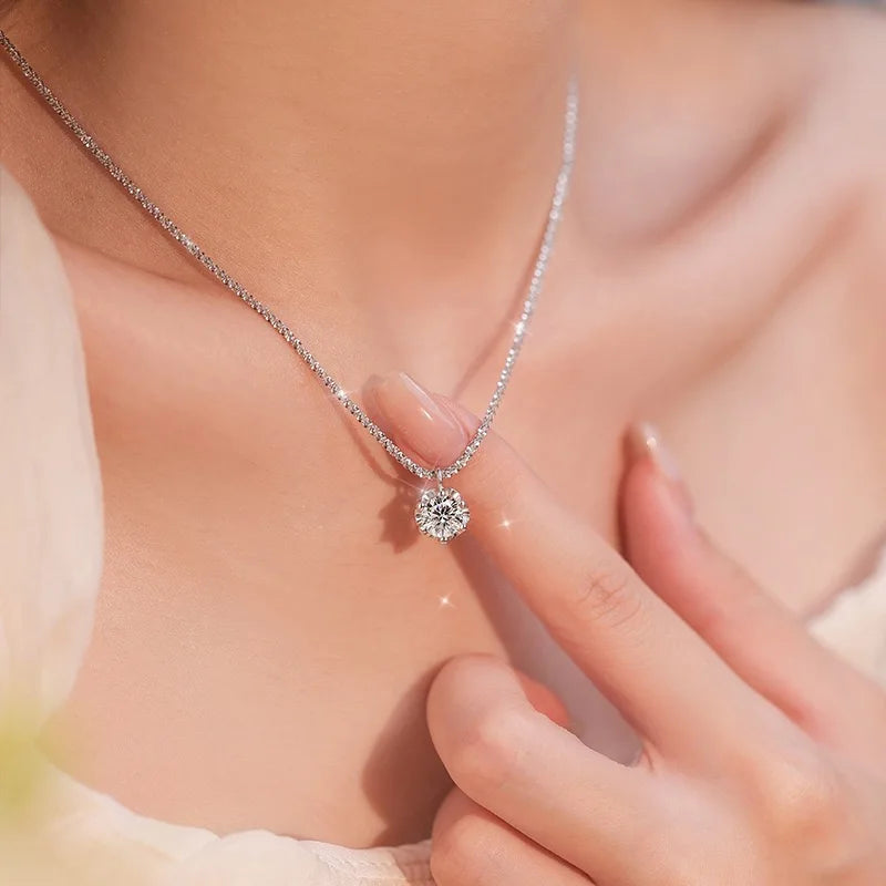 Nova by Lunara – 925 Sterling Silver With Zircon Pendant Necklace